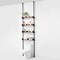 Black-Brown 4-Layer Adjustable Over-Toilet Storage Rack with Aluminum Steel Frame